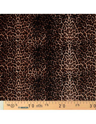 Tissu panne de velours animal - Sauvage
