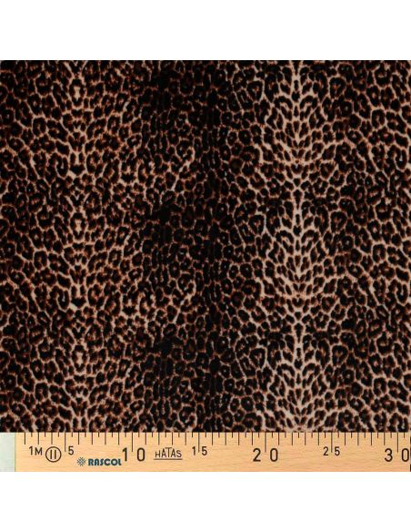 Tissu panne de velours animal - Sauvage