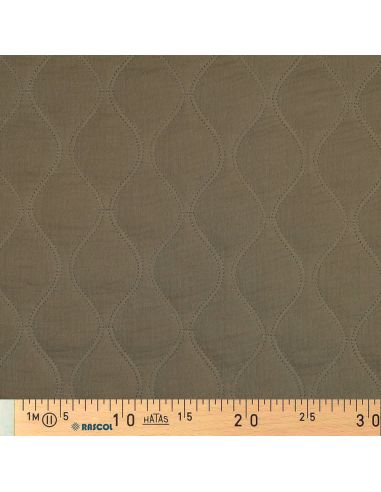 Tissu matelassé double gaze - Kaki