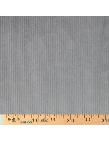 Tissu velours côtelé coton - Gris