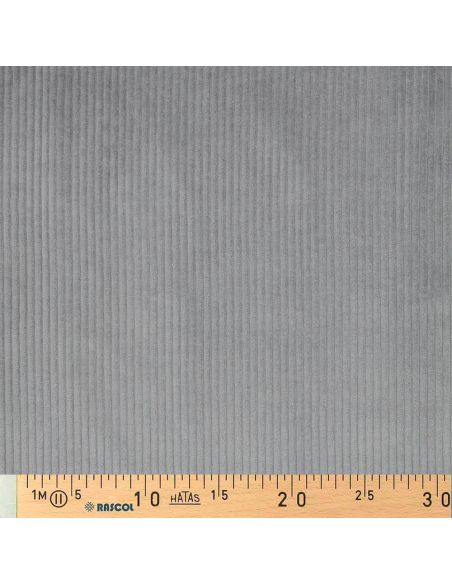 Tissu velours côtelé coton - Gris