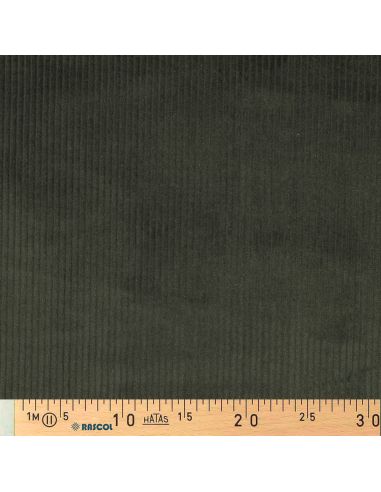 Tissu velours côtelé coton - Vert foncé