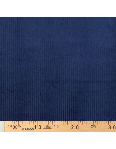 Tissu velours côtelé coton - Cobalt