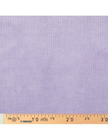 Tissu velours côtelé coton - Lilas