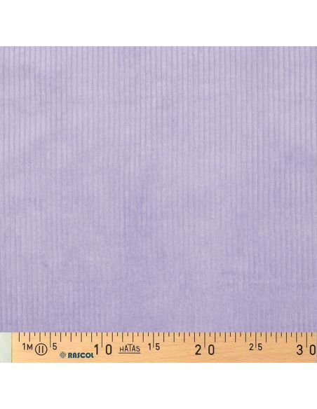 Tissu velours côtelé coton - Lilas