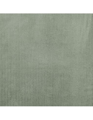 Tissu velours côtelé coton - Vert sauge