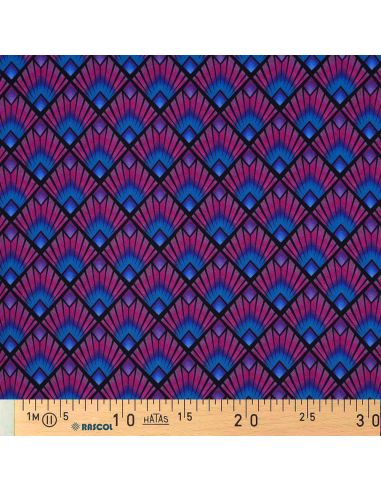 Tissu viscose graphique - Losanges