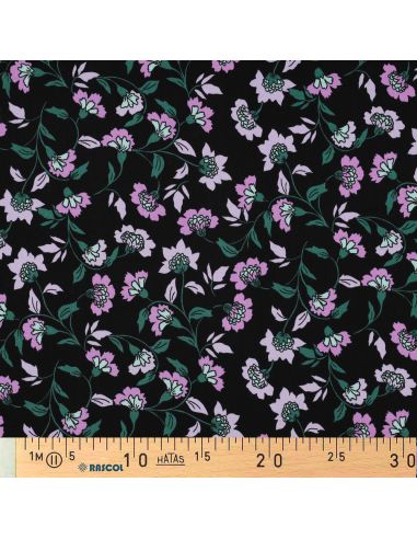 Tissu viscose lourde stretch Rosella - Noir