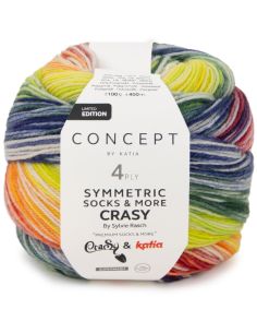 Laine à chaussettes Symmetric Socks & More Crazy Katia