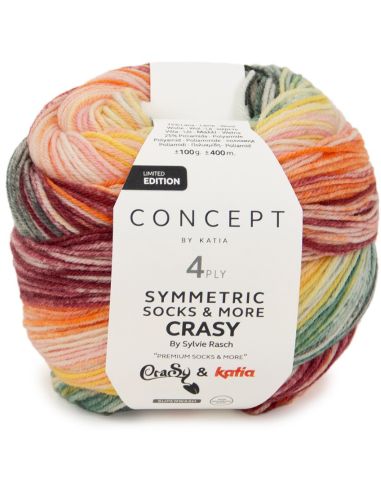 Laine à chaussettes Symmetric Socks & More Crazy Katia