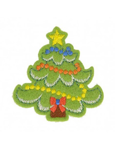 Écusson thermocollant Noël - Sapin de noël