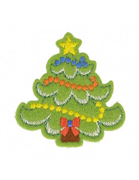 Écusson thermocollant Noël - Sapin de noël