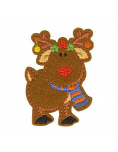 Écusson thermocollant Noël - Renne du père noël