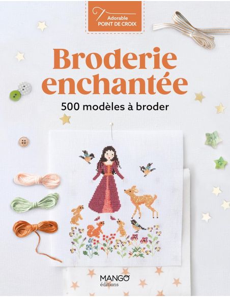 Livre broderie enchantée - 500 modèles à broder