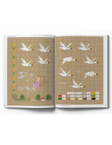 Livre broderie enchantée - 500 modèles à broder