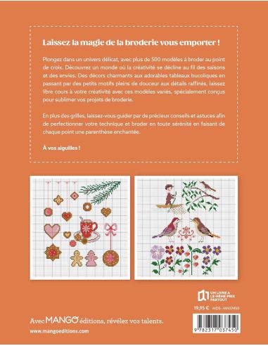 Livre broderie enchantée - 500 modèles à broder