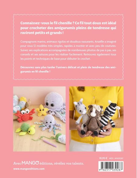 Livre amigurumis en fil chenille