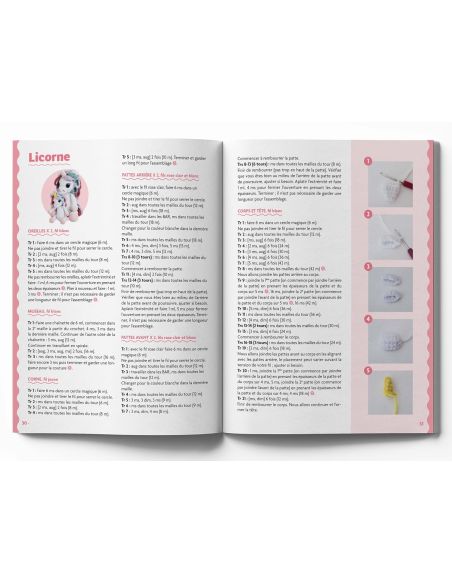 Livre amigurumis en fil chenille