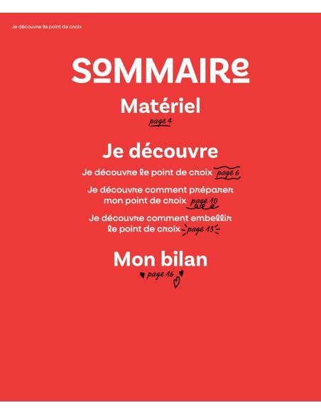 Livre je découvre le point de croix !!