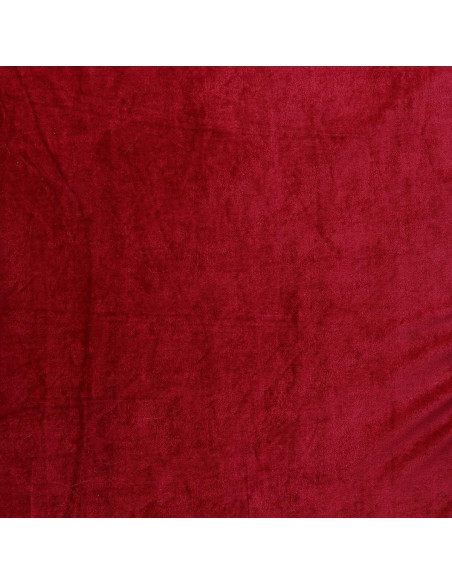 Tissu velours stretch - Rouge