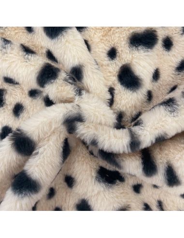 Tissu fausse fourrure animal - Serval
