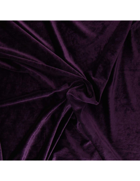 Tissu velours stretch - Violet