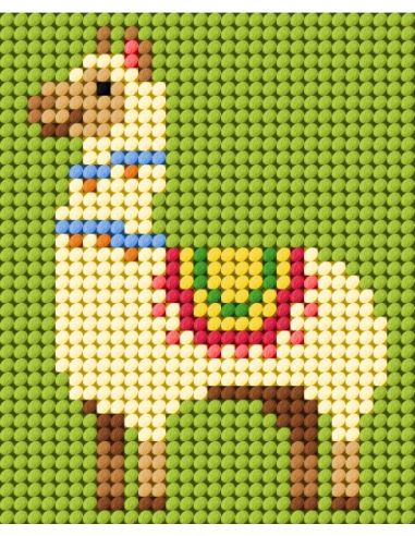 Kit canevas enfant - Petit lama