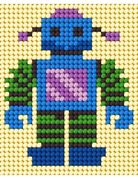 Kit canevas enfant - Petit robot