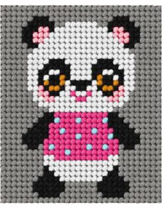 Kit canevas enfant - Ma copine panda