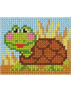 Kit canevas enfant - La tortue