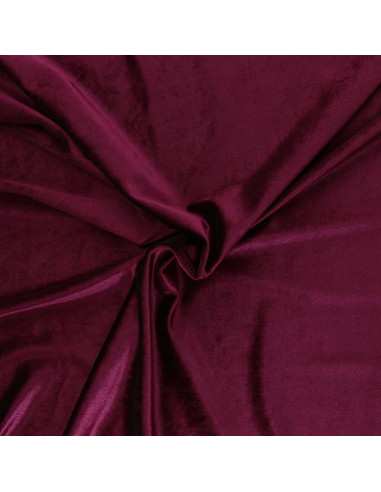 Tissu velours stretch - Bordeaux
