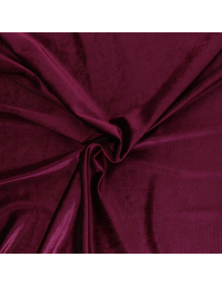 Tissu velours stretch - Bordeaux
