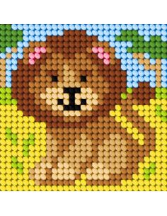 Kit canevas enfant - Le lion