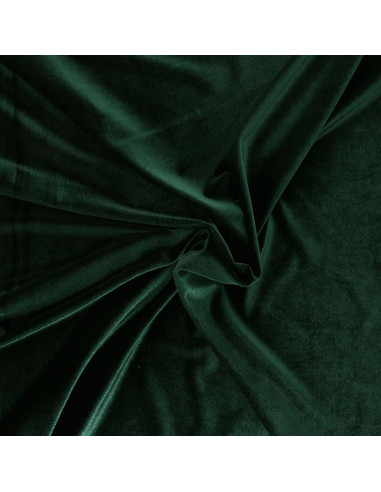 Tissu velours stretch - Vert sapin