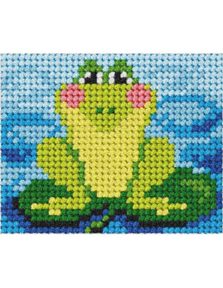 Kit canevas enfant - La grenouille