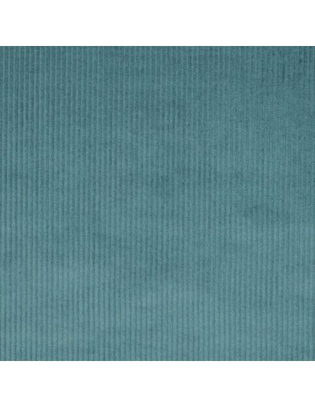 Tissu velours côtelé coton - Bleu pétrole léger