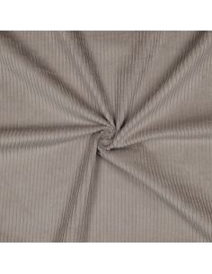 Tissu velours côtelé coton - Taupe
