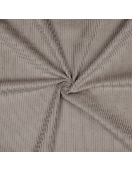 Tissu velours côtelé coton - Taupe