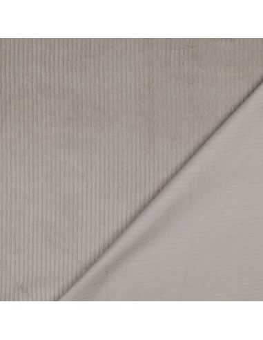 Tissu velours côtelé coton - Taupe