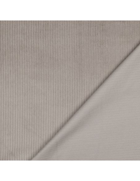 Tissu velours côtelé coton - Taupe