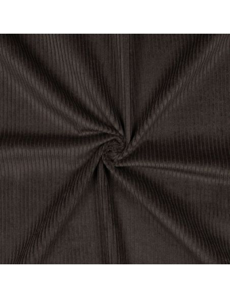 Tissu velours côtelé coton - Marron
