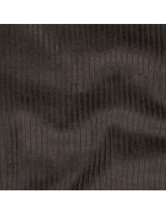 Tissu velours côtelé coton - Marron 2