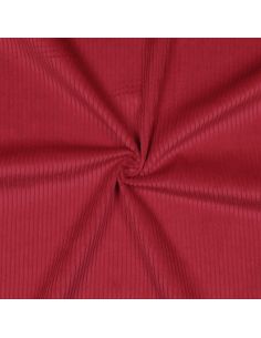 Tissu velours côtelé coton - Rouge