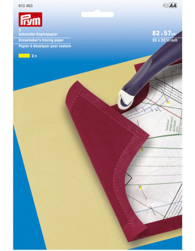Papier à décalquer pour couture jaune