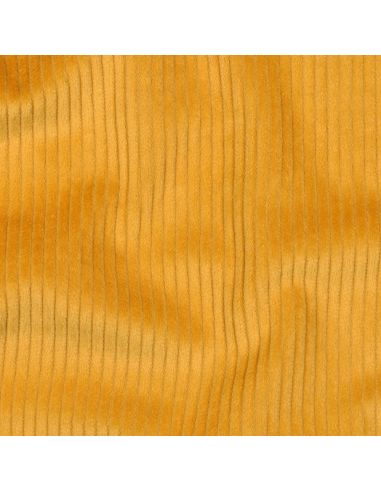 Tissu velours côtelé coton - Jaune