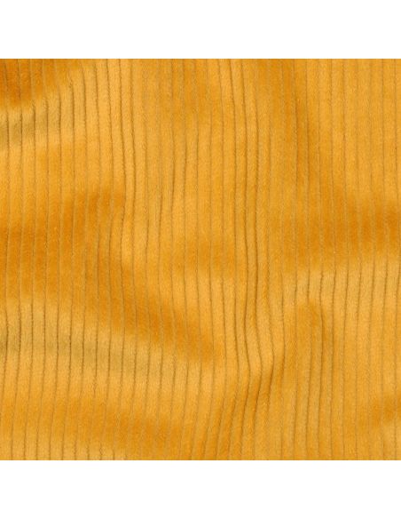 Tissu velours côtelé coton - Jaune