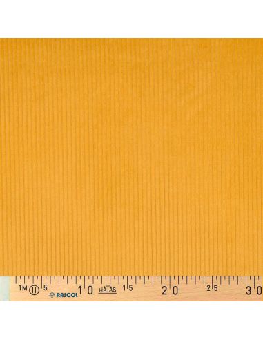 Tissu velours côtelé coton - Jaune