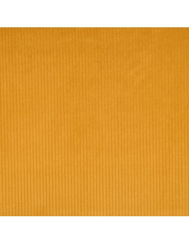 Tissu velours côtelé coton - Jaune