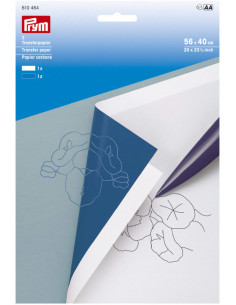 Papier carbone blanc et bleu