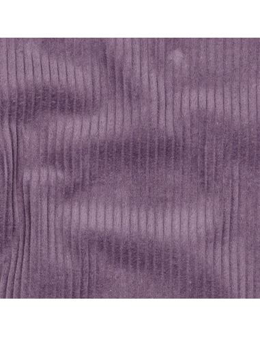 Tissu velours côtelé coton - Mauve